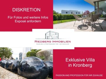 Puristische Architektur, luxuriös interpretiert – Villa mit Charakter in ruhiger Lage von Kronberg i, 61476 Kronberg im Taunus, Villa